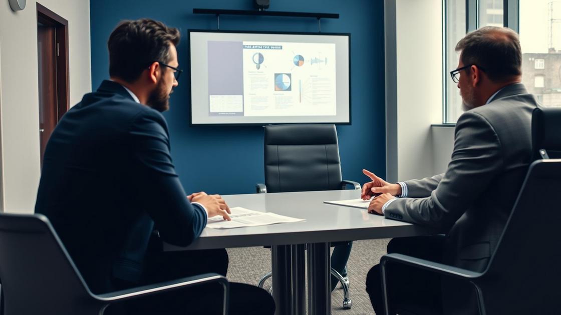 Advogado em reunião com cliente em escritório moderno, representando a importância de contratar uma agência de marketing jurídico.