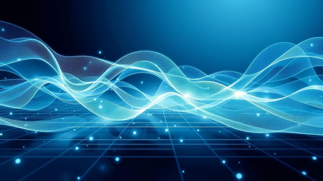 Análise de feedback digital por advogado em ambiente abstrato com elementos tecnológicos flutuantes - Impacto das Avaliações Online na Reputação do Escritório de Advocacia.