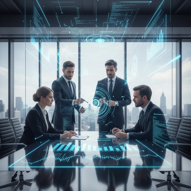 Advogados discutindo estratégias de marketing digital no escritório moderno, refletindo cases de sucesso em marketing digital jurídico.