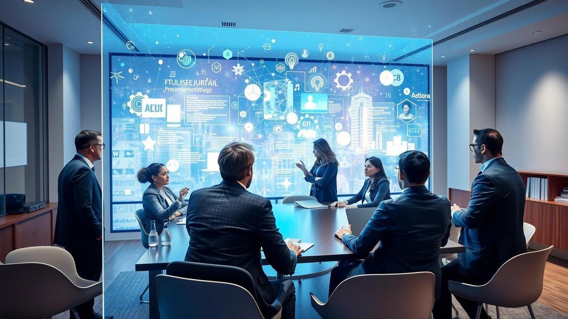 Diversos profissionais jurídicos em reunião colaborativa, refletindo parcerias estratégicas no marketing jurídico.