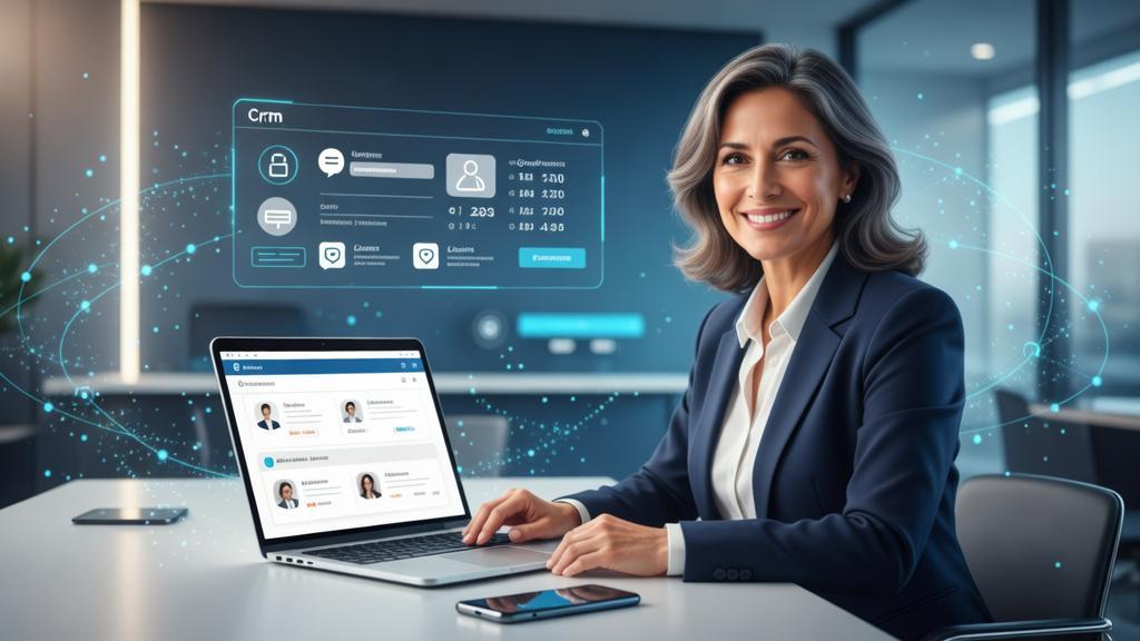 Impacto do Atendimento Online no Marketing Jurídico em advogado e cliente em atendimento digital com elementos tecnológicos